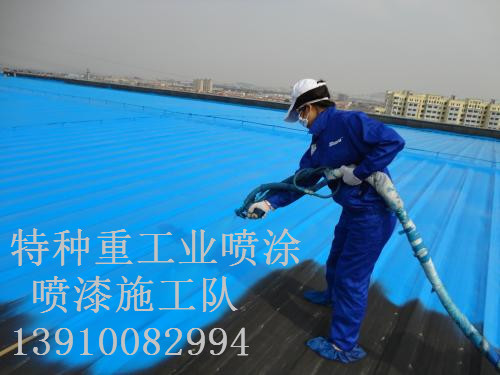 浩口原种场包括彩钢瓦喷漆翻新（